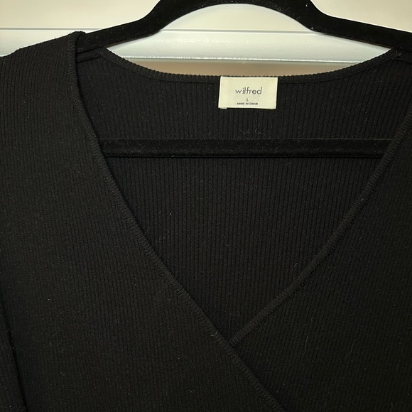 Aritzia Wilfred All Tied Up Sweater in Black - Picture 6 of 7